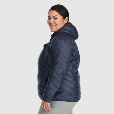 Outdoor UK Women's Superstrand Lt Hoodie-Plus Naval Blue