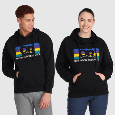 Outdoor UK Or Advocate Stripe Hoodie Black