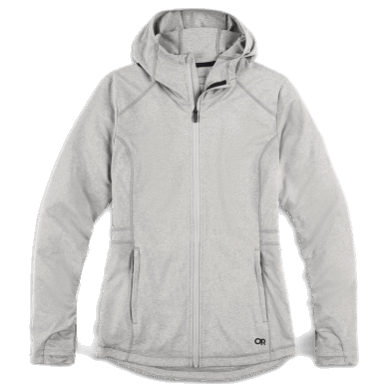 Outdoor UK Women's Melody Full Zip Hoodie-Plus Light Pewter Heather