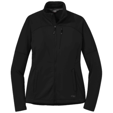 Outdoor UK Women's Vigor Full Zip Hoodie-Plus Black