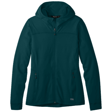Outdoor UK Women's Vigor Full Zip Hoodie-Plus Treeline
