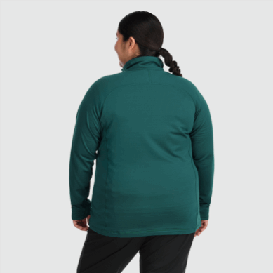 Outdoor UK Women's Vigor Half Zip-Plus Treeline