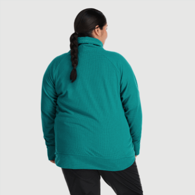 Outdoor UK Women's Trail Mix Cowl Pullover-Plus Deep Lake