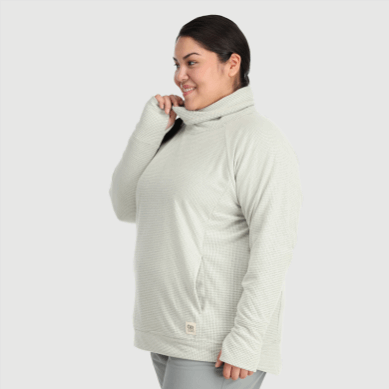 Outdoor UK Women's Trail Mix Cowl Pullover-Plus Sand