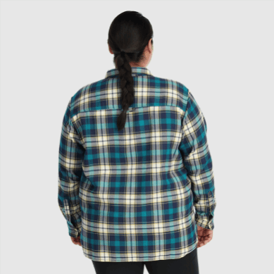 Outdoor UK Women's Feedback Flannel Shirt-Plus Deep Lake Plaid