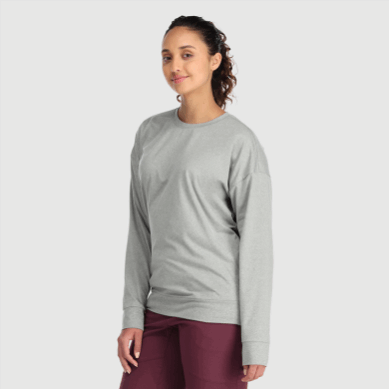 Outdoor UK Women's Melody L/S Light Pewter Heather