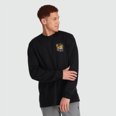 Outdoor UK Artist Series Graphic L/S Tee Black