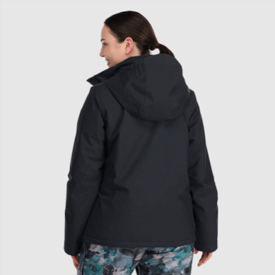 Outdoor UK Women's Snowcrew Jacket-Plus Black