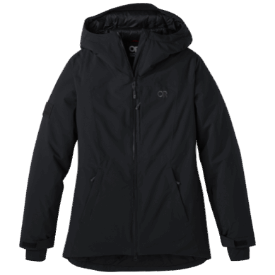 Outdoor UK Women's Snowcrew Jacket-Plus Black