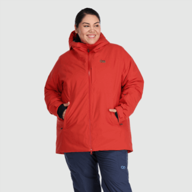 Outdoor UK Women's Snowcrew Jacket-Plus Cranberry