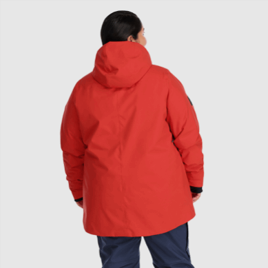 Outdoor UK Women's Snowcrew Jacket-Plus Cranberry