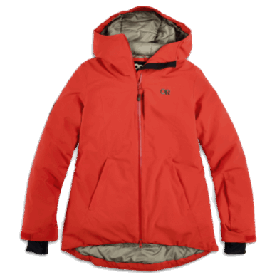 Outdoor UK Women's Snowcrew Jacket-Plus Cranberry