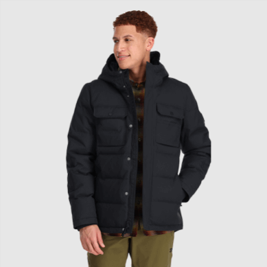 Outdoor UK Men's Del Campo Down Parka Black