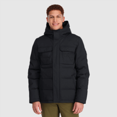 Outdoor UK Men's Del Campo Down Parka Black