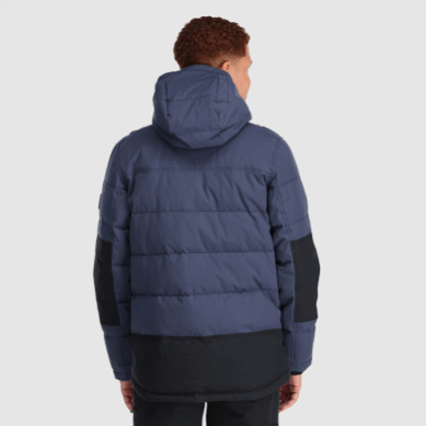 Outdoor UK Men's Del Campo Down Parka Naval Blue/Black
