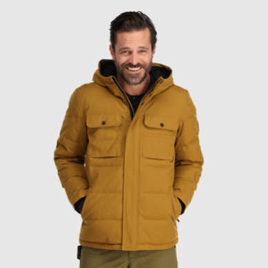 Outdoor UK Men's Del Campo Down Parka Tapenade
