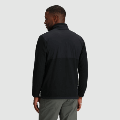 Outdoor UK Men's Trail Mix Quarter Zip Pullover Black