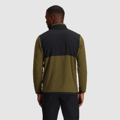 Outdoor UK Men's Trail Mix Quarter Zip Pullover Loden