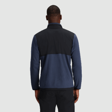 Outdoor UK Men's Trail Mix Quarter Zip Pullover Naval Blue