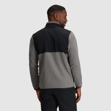 Outdoor UK Men's Trail Mix Quarter Zip Pullover Pewter