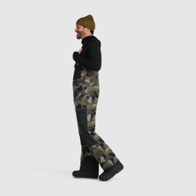 Outdoor UK Men's Snowcrew Bibs Loden Camo/Black