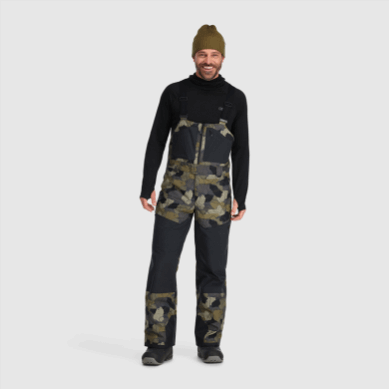 Outdoor UK Men's Snowcrew Bibs Loden Camo/Black
