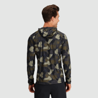 Outdoor UK Men's Echo Printed Hoodie Loden Camo