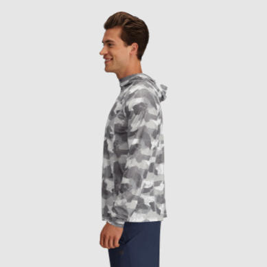Outdoor UK Men's Echo Printed Hoodie Snow Camo