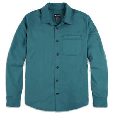 Outdoor UK Men's Kulshan Flannel Shirt Deep Lake
