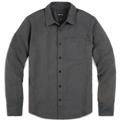 Outdoor UK Men's Kulshan Flannel Shirt Pewter