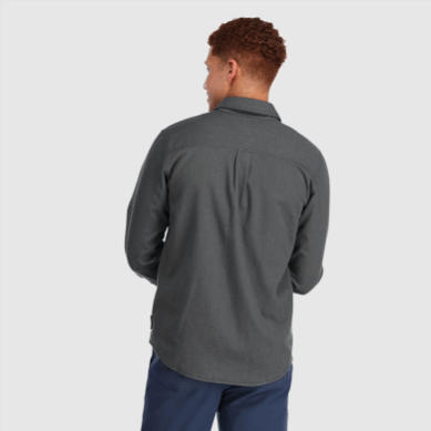 Outdoor UK Men's Kulshan Flannel Shirt Pewter