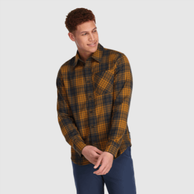 Outdoor UK Men's Kulshan Flannel Shirt Tapenade Plaid
