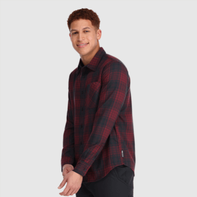 Outdoor UK Men's Kulshan Flannel Shirt Kalamata Plaid