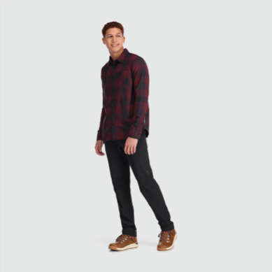 Outdoor UK Men's Kulshan Flannel Shirt Kalamata Plaid