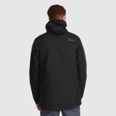 Outdoor UK Men's Foray 3-In-1 Parka Black