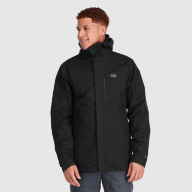 Outdoor UK Men's Foray 3-In-1 Parka Black