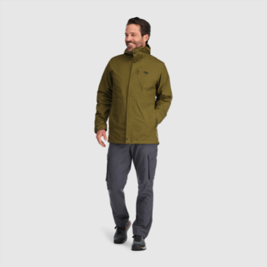 Outdoor UK Men's Foray 3-In-1 Parka Loden