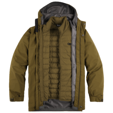 Outdoor UK Men's Foray 3-In-1 Parka Loden