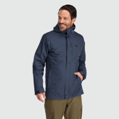 Outdoor UK Men's Foray 3-In-1 Parka Naval Blue