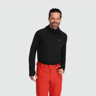 Outdoor UK Men's Alpine Onset Merino 150 Hoodie Black