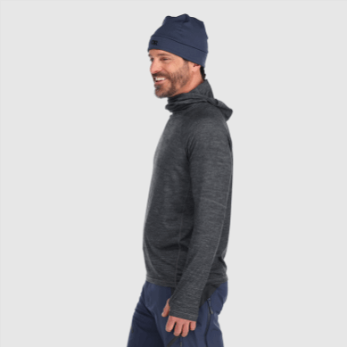 Outdoor UK Men's Alpine Onset Merino 150 Hoodie Charcoal Heather