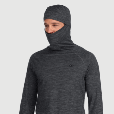Outdoor UK Men's Alpine Onset Merino 150 Hoodie Charcoal Heather
