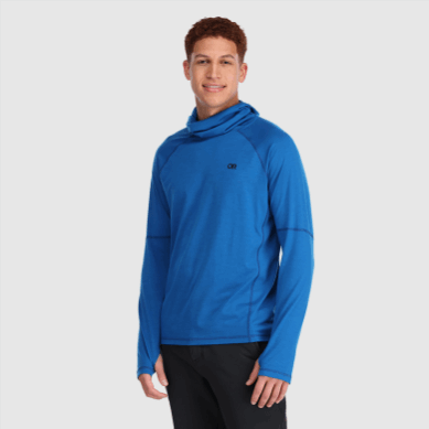 Outdoor UK Men's Alpine Onset Merino 150 Hoodie Classic Blue