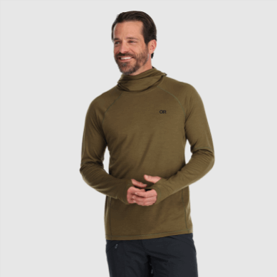 Outdoor UK Men's Alpine Onset Merino 150 Hoodie Loden