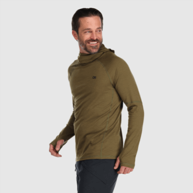 Outdoor UK Men's Alpine Onset Merino 150 Hoodie Loden