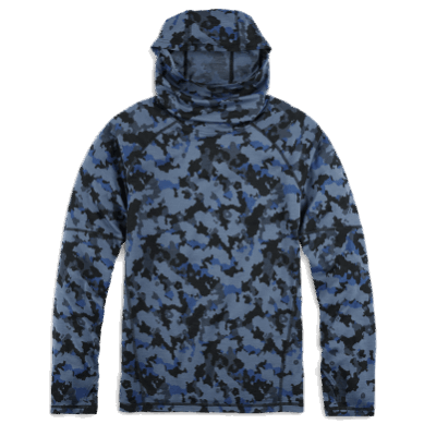 Outdoor UK Men's Alpine Onset Merino 150 Hoodie Naval Blue Camo