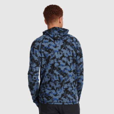 Outdoor UK Men's Alpine Onset Merino 150 Hoodie Naval Blue Camo