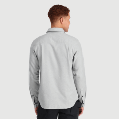 Outdoor UK Men's Feedback Flannel Shirt Light Light Pewter