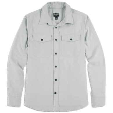 Outdoor UK Men's Feedback Flannel Shirt Light Light Pewter