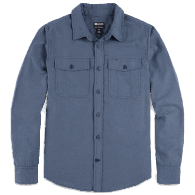 Outdoor UK Men's Feedback Flannel Shirt Light Nimbus